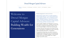 Desktop Screenshot of drexelmorgancapital.com